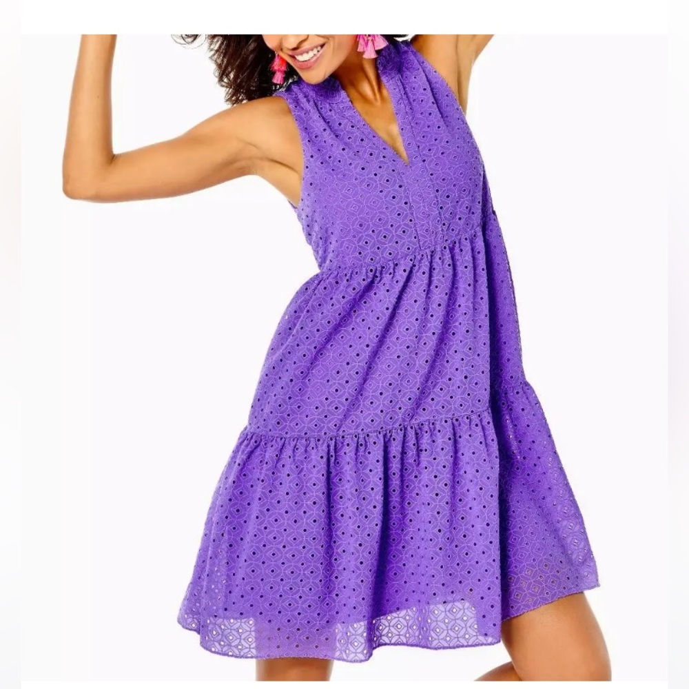 Lilly Pulitzer Novella Eyelet Swing Dress